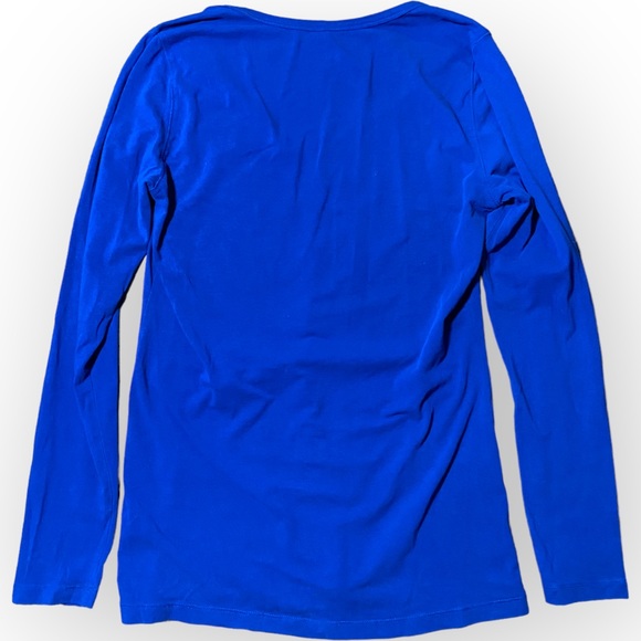 2 for $20 Jacob Blue Long Sleeve Stretch Cotton T-shirt Size Large - Picture 7 of 9